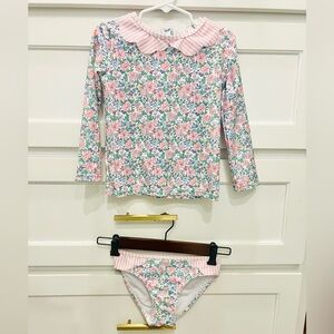 Floral Long Sleeve Swimsuit Set